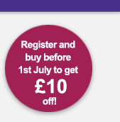 Register and buy before 1st July to get £10 off!